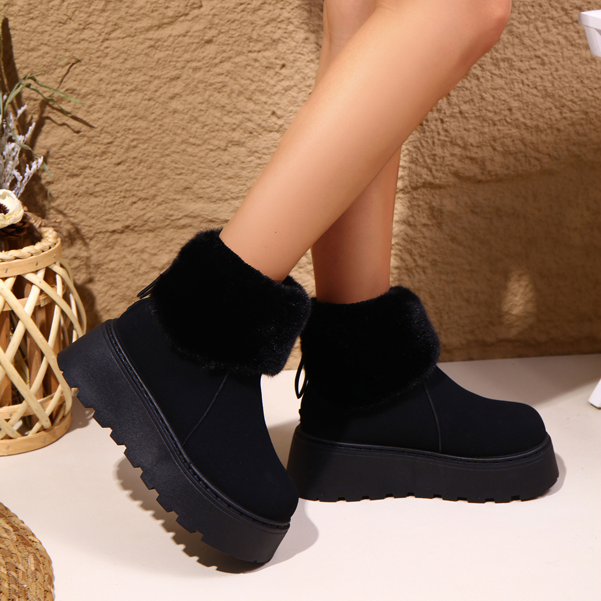 Women's Autumn Winter Plush Li - Women Fashion Online reseña y precio