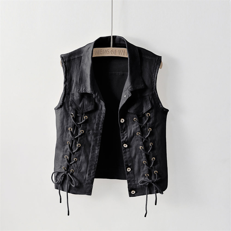 Fashion Denim Vest Female Spri - Women Fashion Jeans Top reseña y precio