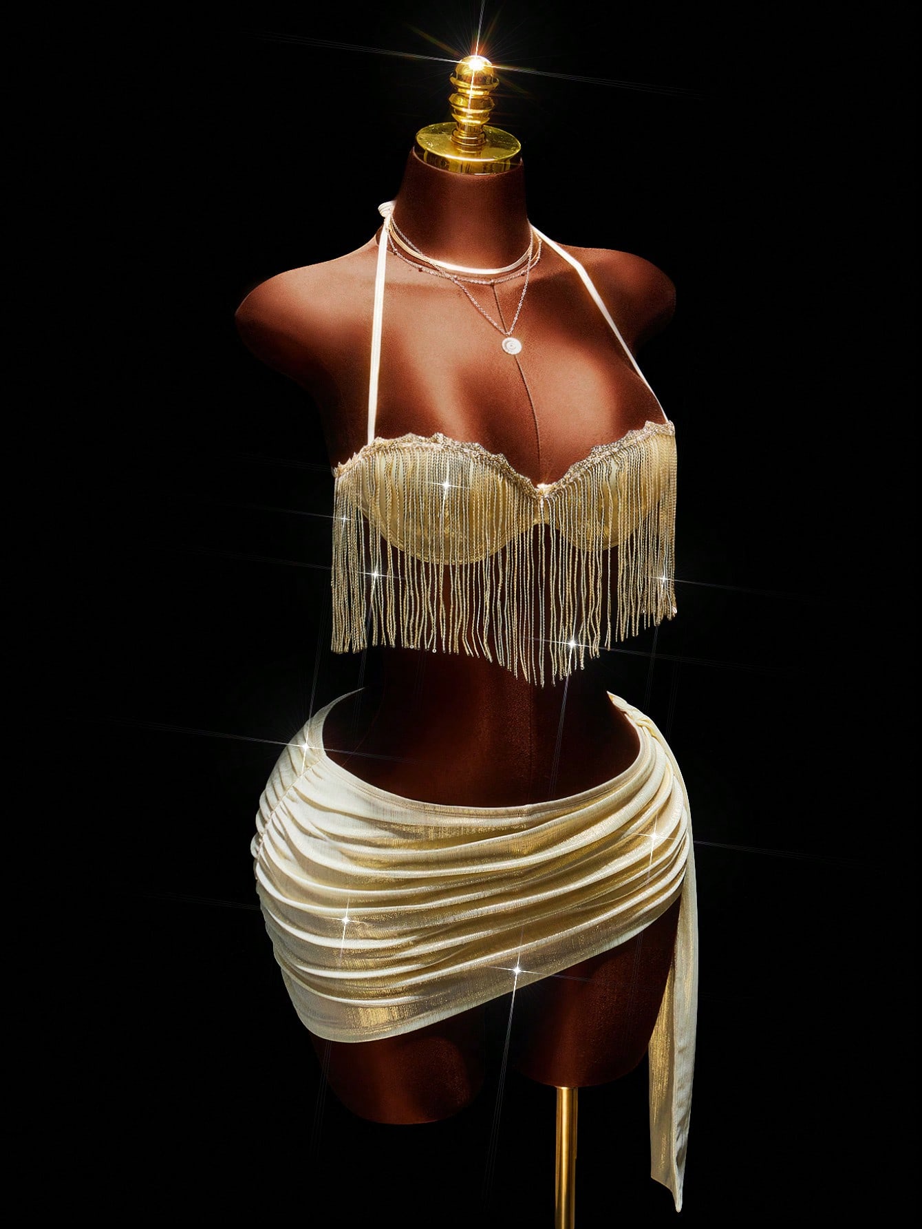 Sequin Tassel Crop Top And Ruf - Crop Top Women reseña y precio