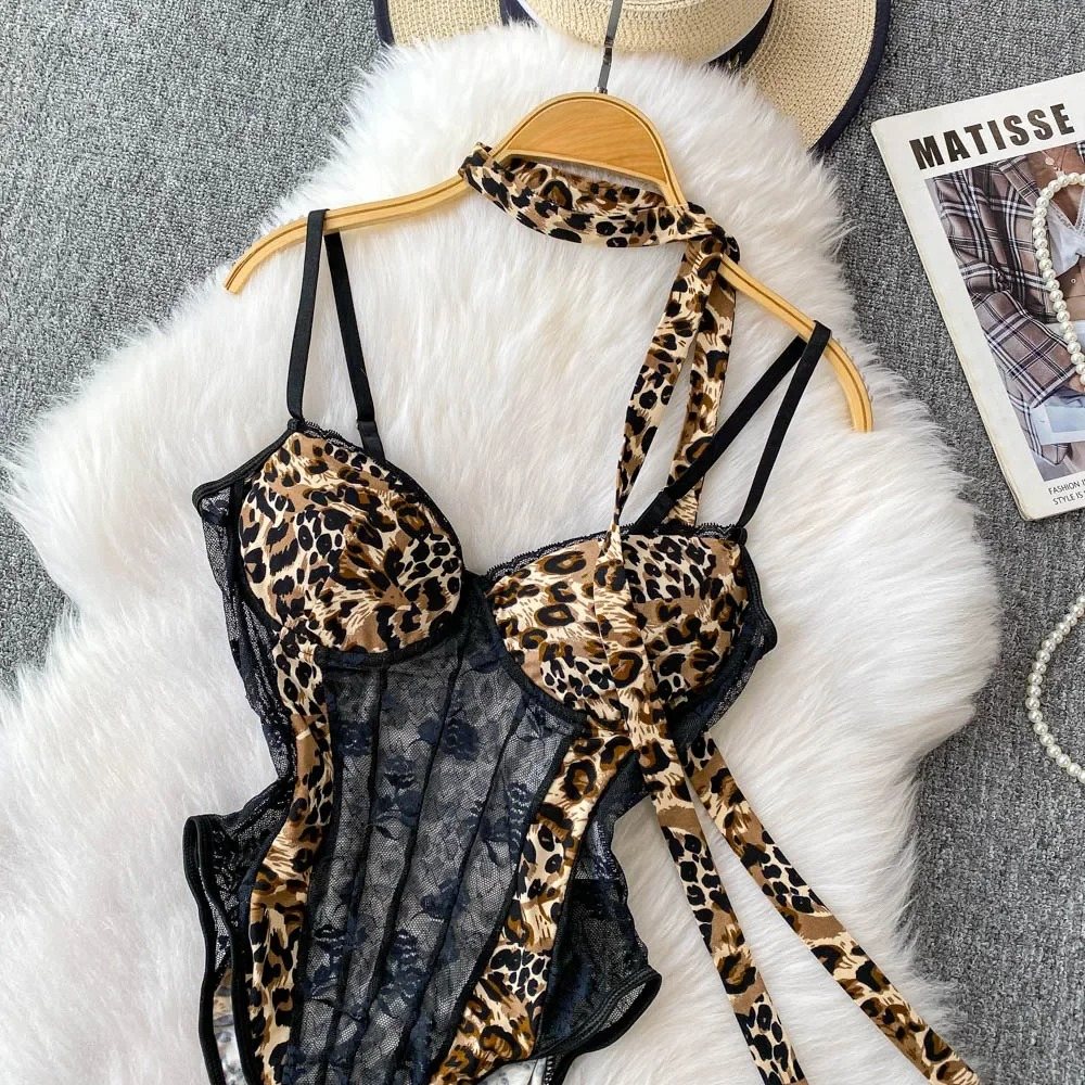Women Hotsweet V-neck Leopard  - Women'S Fashion Underwear reseña y precio