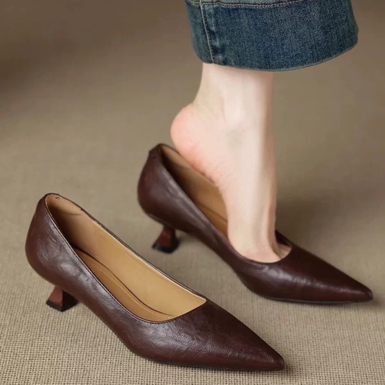Simple Stiletto Single Shoes A - Women Fashion Simple reseña y precio
