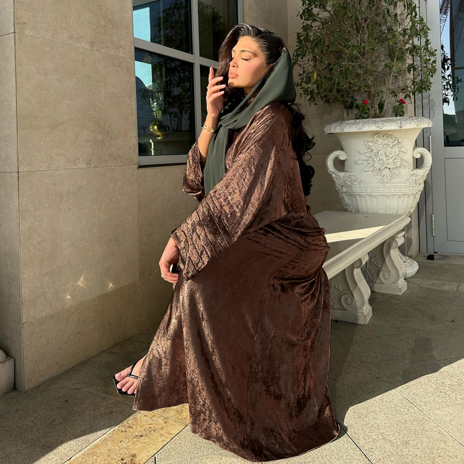 Fashion Shiny Abayas for Women - Turkey Women Fashion reseña y precio