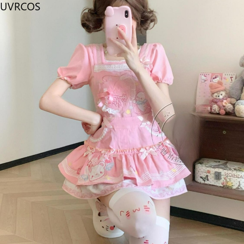 Japanese Kawaii Cute Lolita St - Belted Shirt Dress reseña y precio