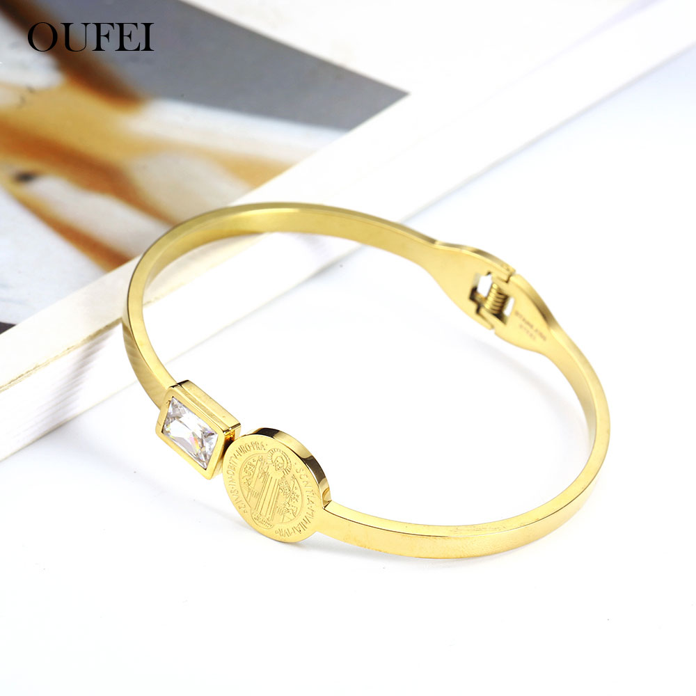 OUFEI Bangles Stainless Steel  - Women'S Fashion Vogue reseña y precio