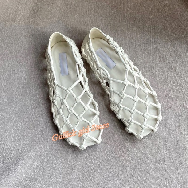 French Woven Mesh Hollow flat  - Women'S Fashion Line reseña y precio