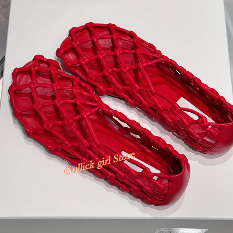 French Woven Mesh Hollow flat  - Women'S Fashion Line reseña y precio