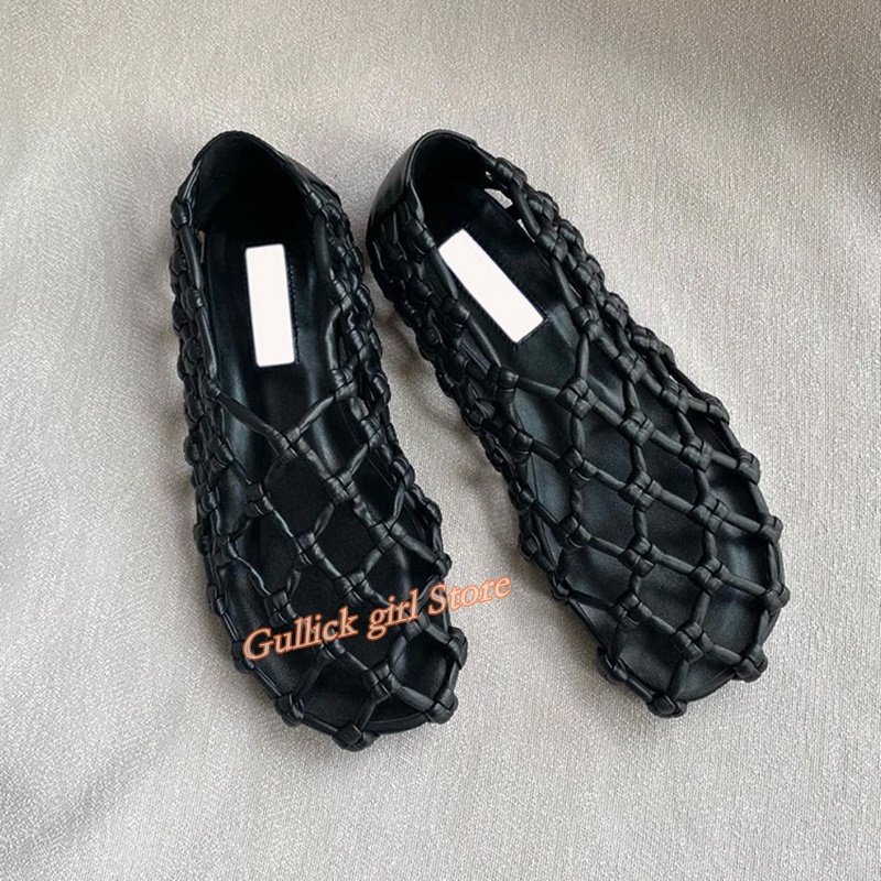 French Woven Mesh Hollow flat  - Women'S Fashion Line reseña y precio