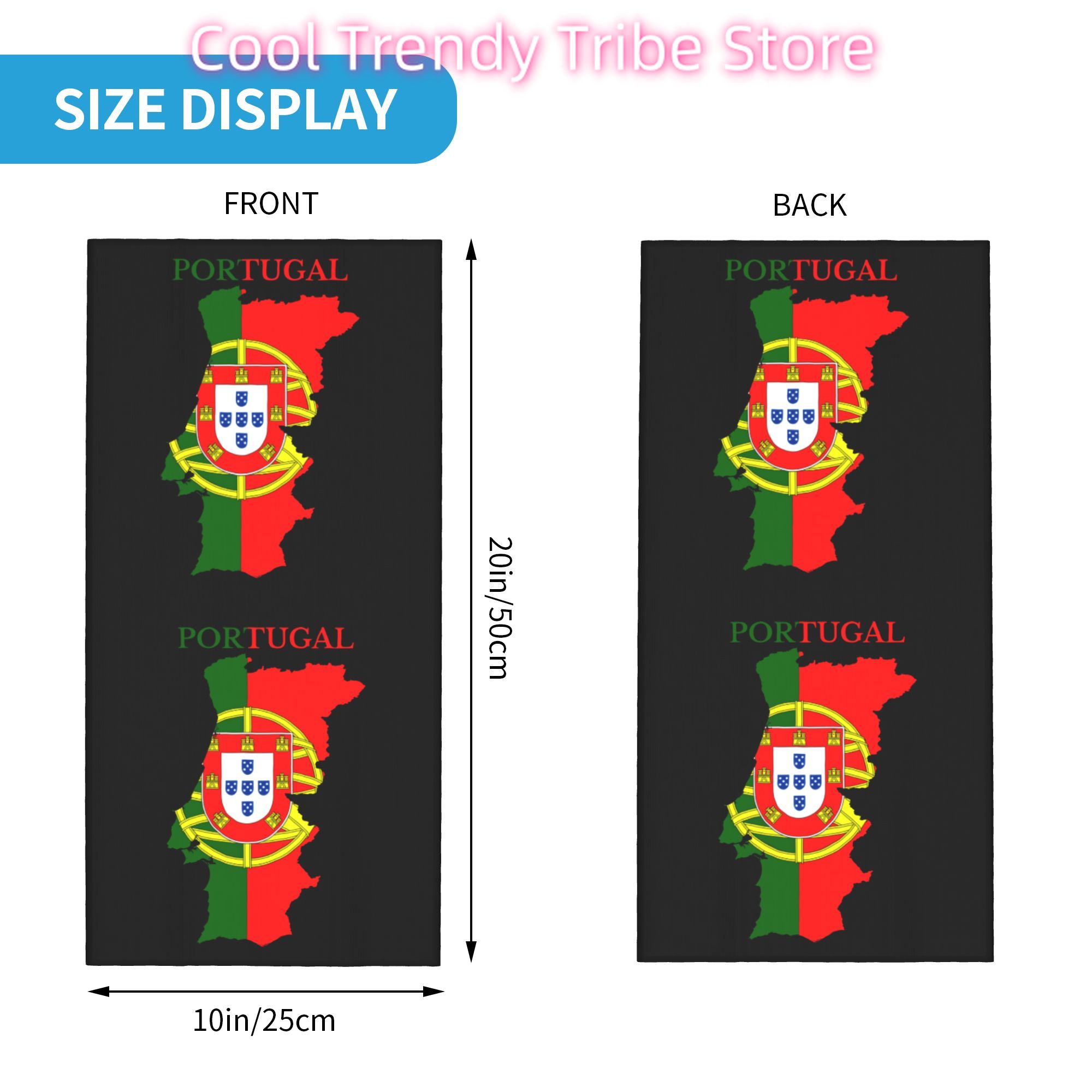 Custom Portugal Flag Map Banda - Women'S Fashion Portugal reseña y precio