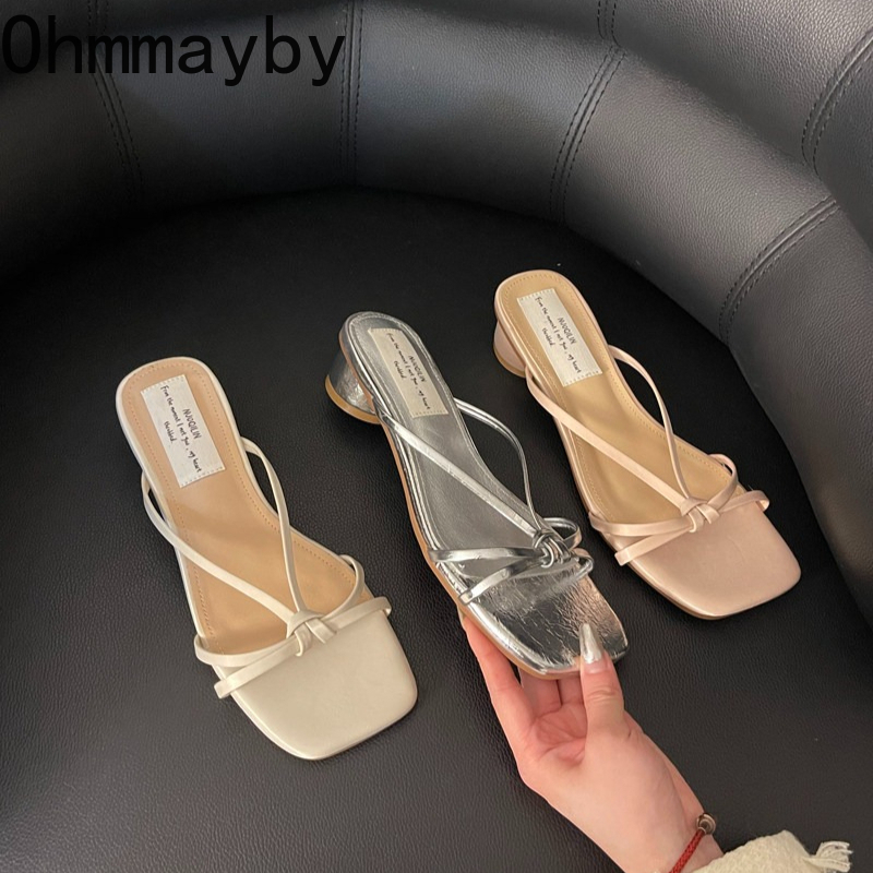 Thick Heel Women Slippers Fash - Women'S Fashion Korea reseña y precio