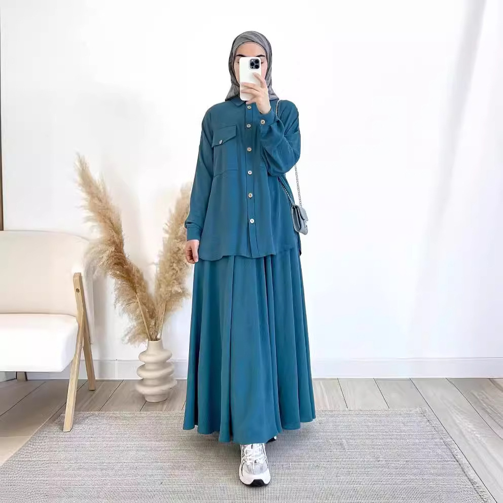 2-Piece Long Sleeve Shirt and  - Turkey Women Fashion reseña y precio