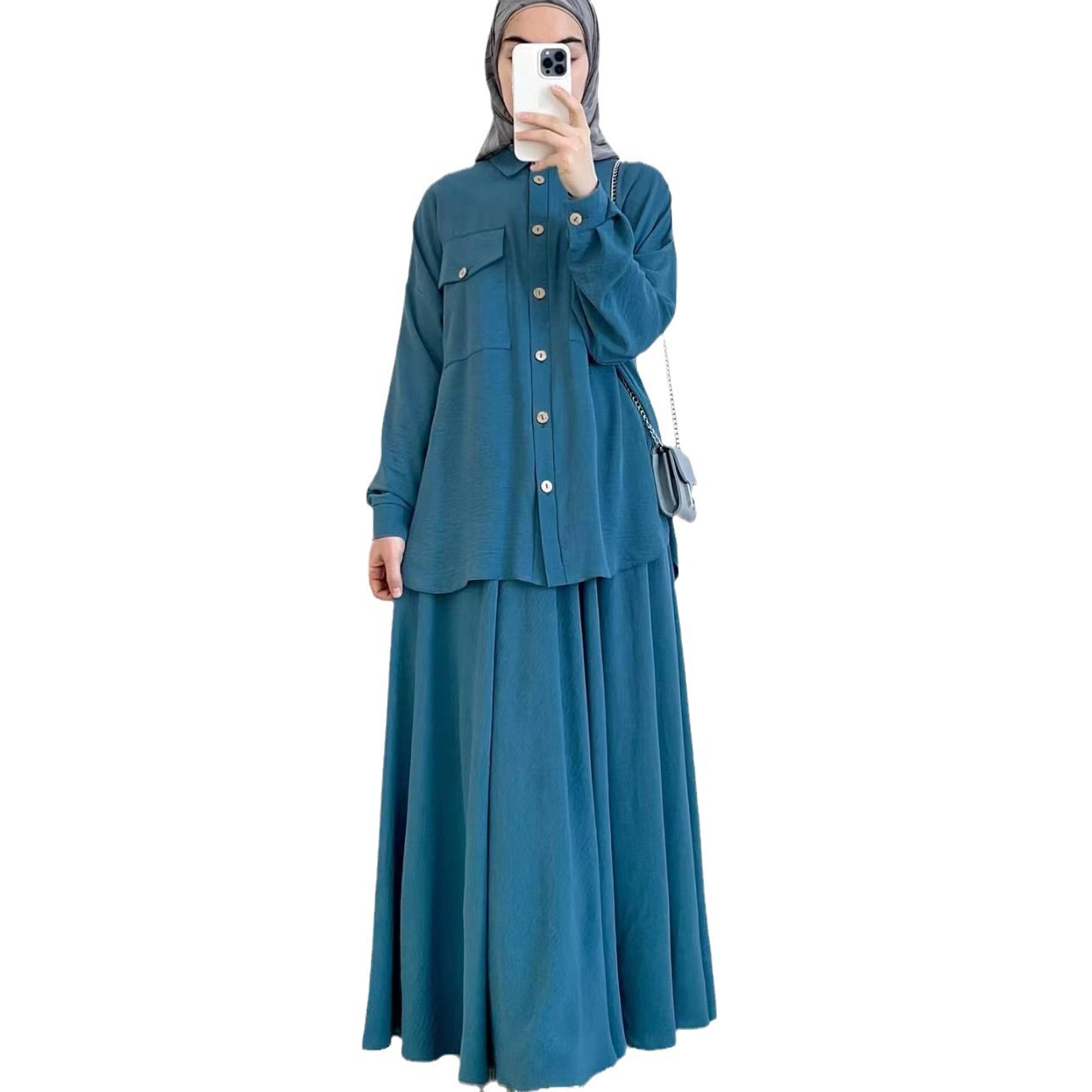 2-Piece Long Sleeve Shirt and  - Turkey Women Fashion reseña y precio