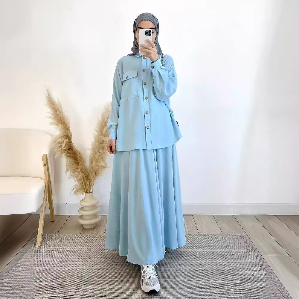 2-Piece Long Sleeve Shirt and  - Turkey Women Fashion reseña y precio