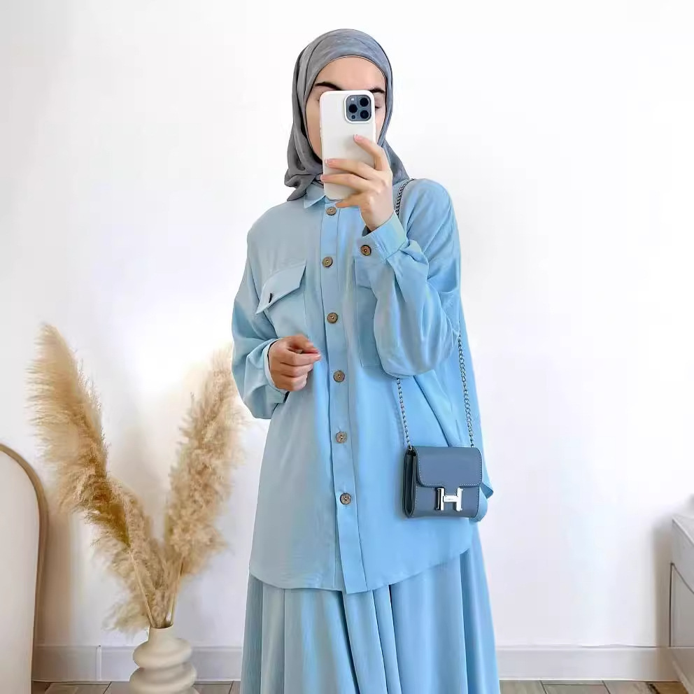 2-Piece Long Sleeve Shirt and  - Turkey Women Fashion reseña y precio