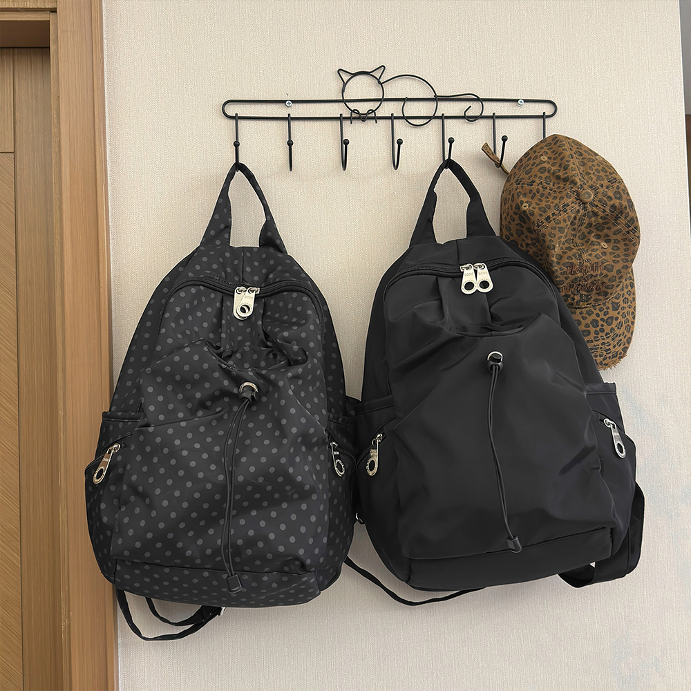 Polka Dot Nylon Drawstring Bac - Women Fashion Online reseña y precio