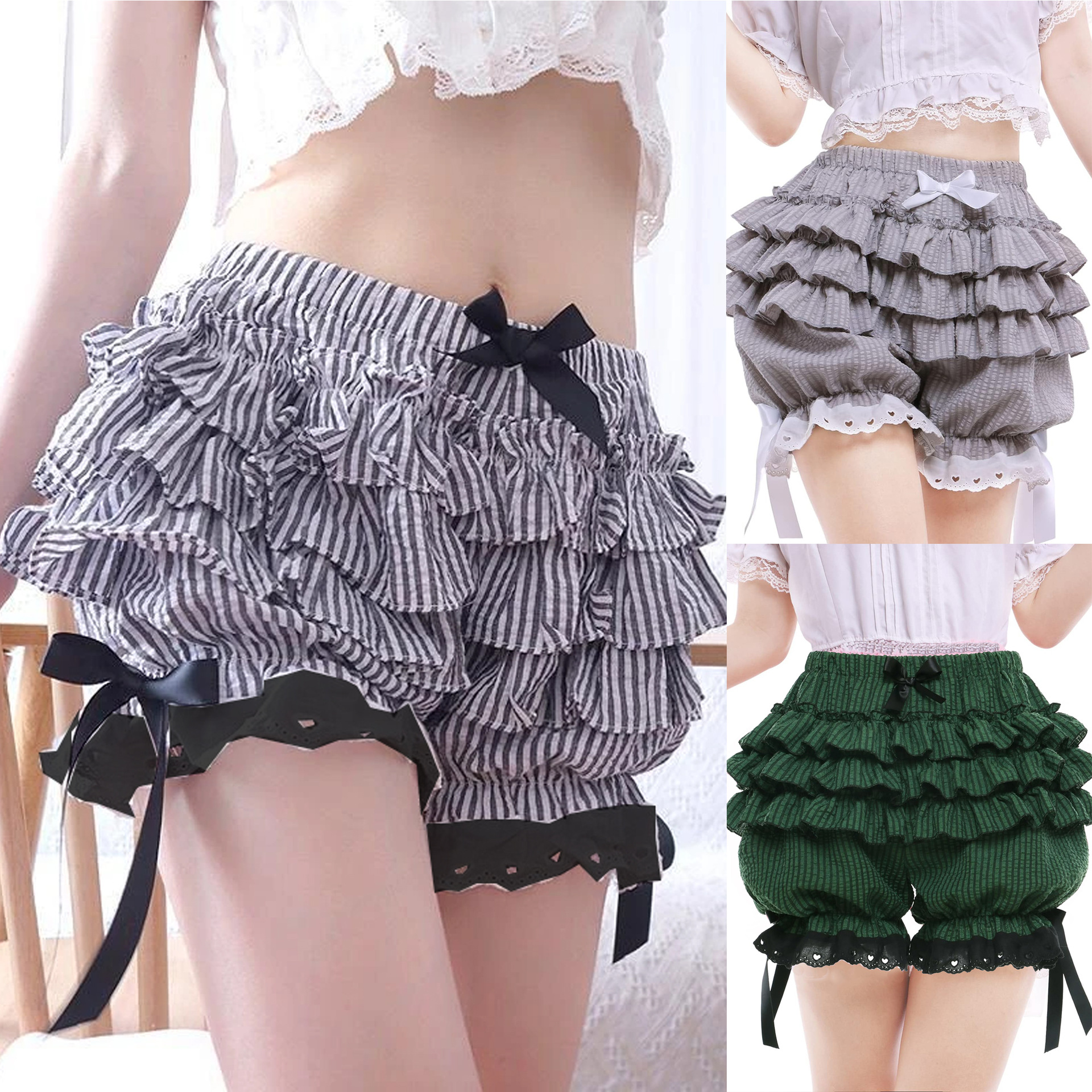 Lolita pants cute strap bow-kn - Women'S Fashion Kilt reseña y precio