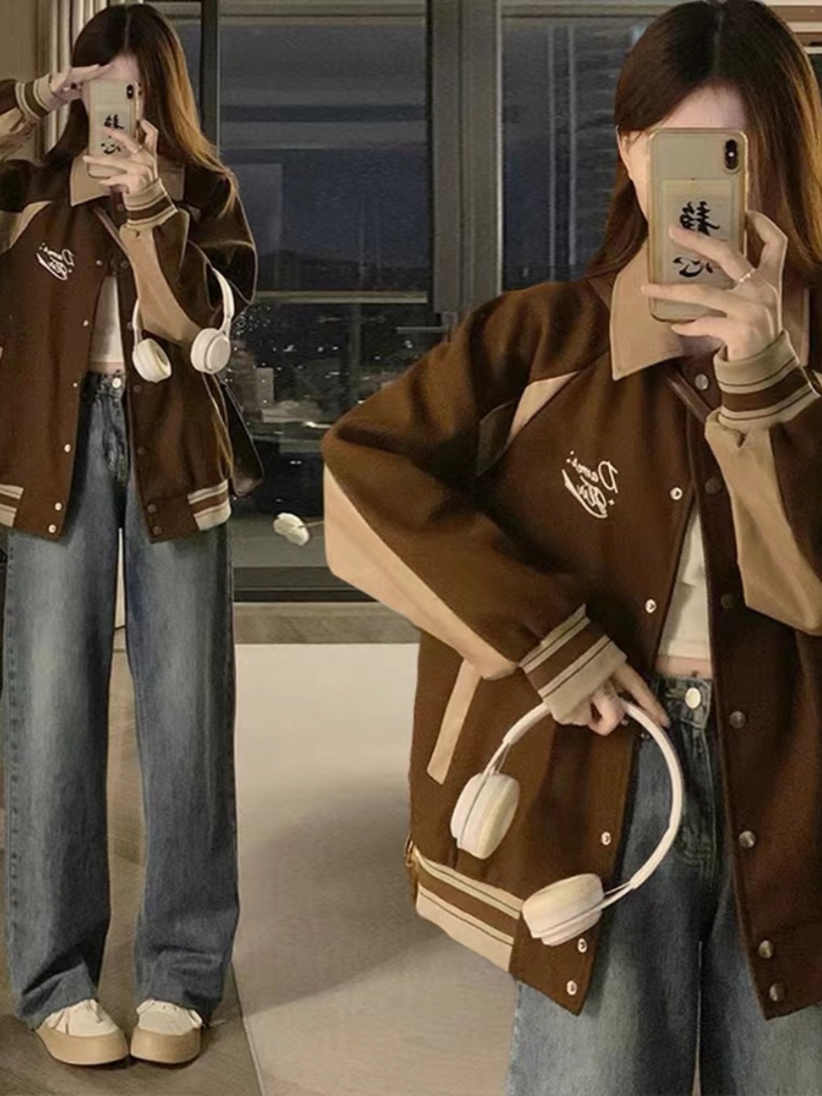 Baseball Jackets Girls With Le - Women'S Fashion Utility Jacket reseña y precio