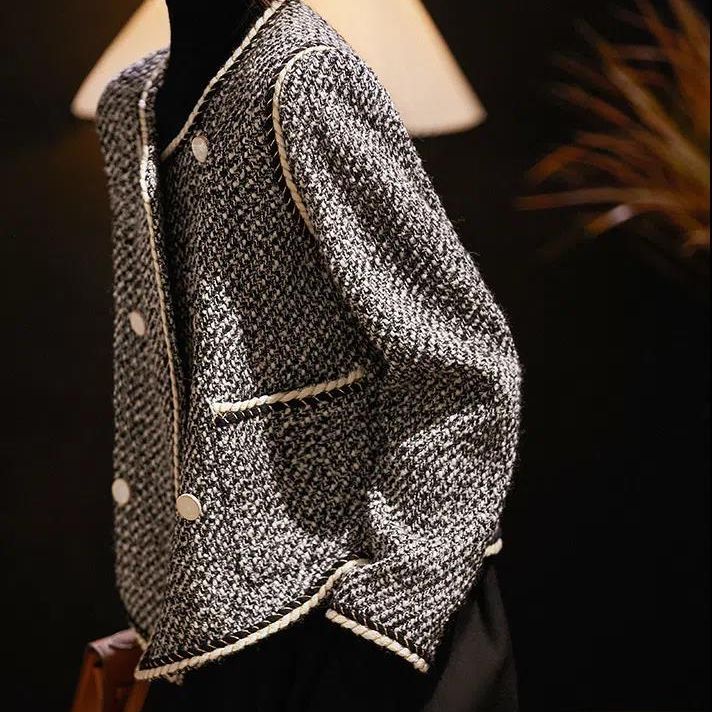 Tweed Jackets Woman White Shor - Women'S Fashion Utility Jacket reseña y precio