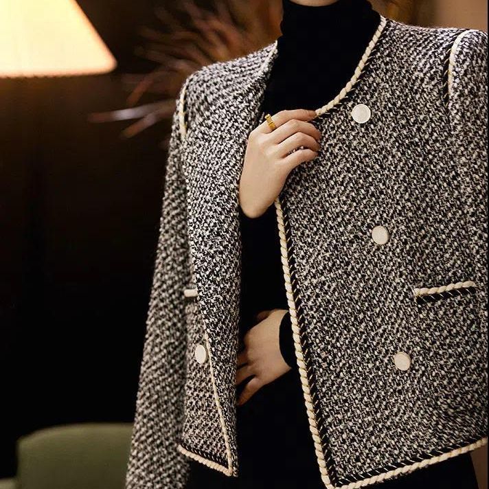 Tweed Jackets Woman White Shor - Women'S Fashion Utility Jacket reseña y precio
