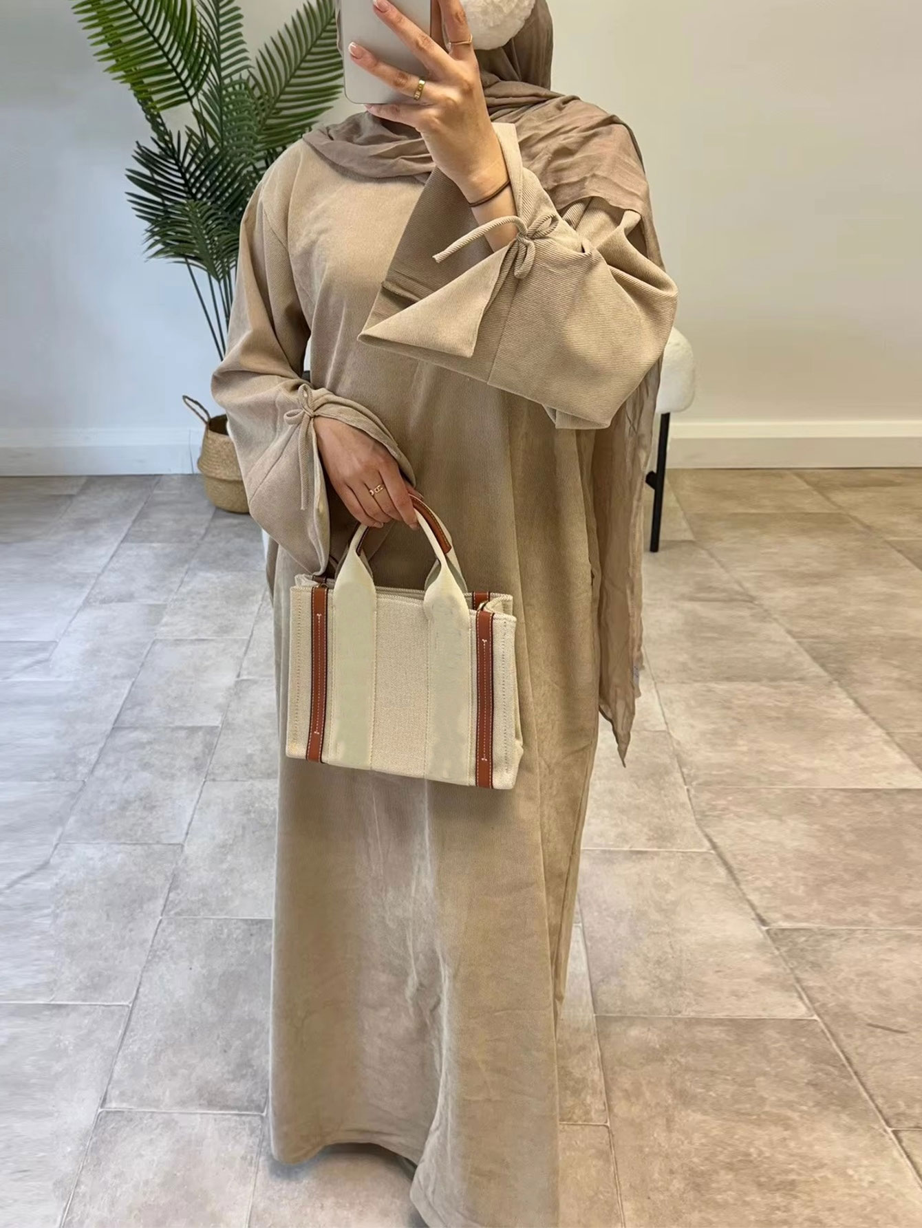Ramadan Bow-knot Dubai Abaya D - Turkey Women Fashion reseña y precio