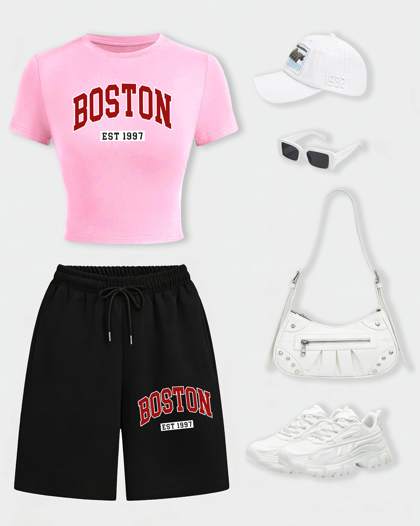 Boston Letter Est 1997 Women T - Crop Top Women reseña y precio