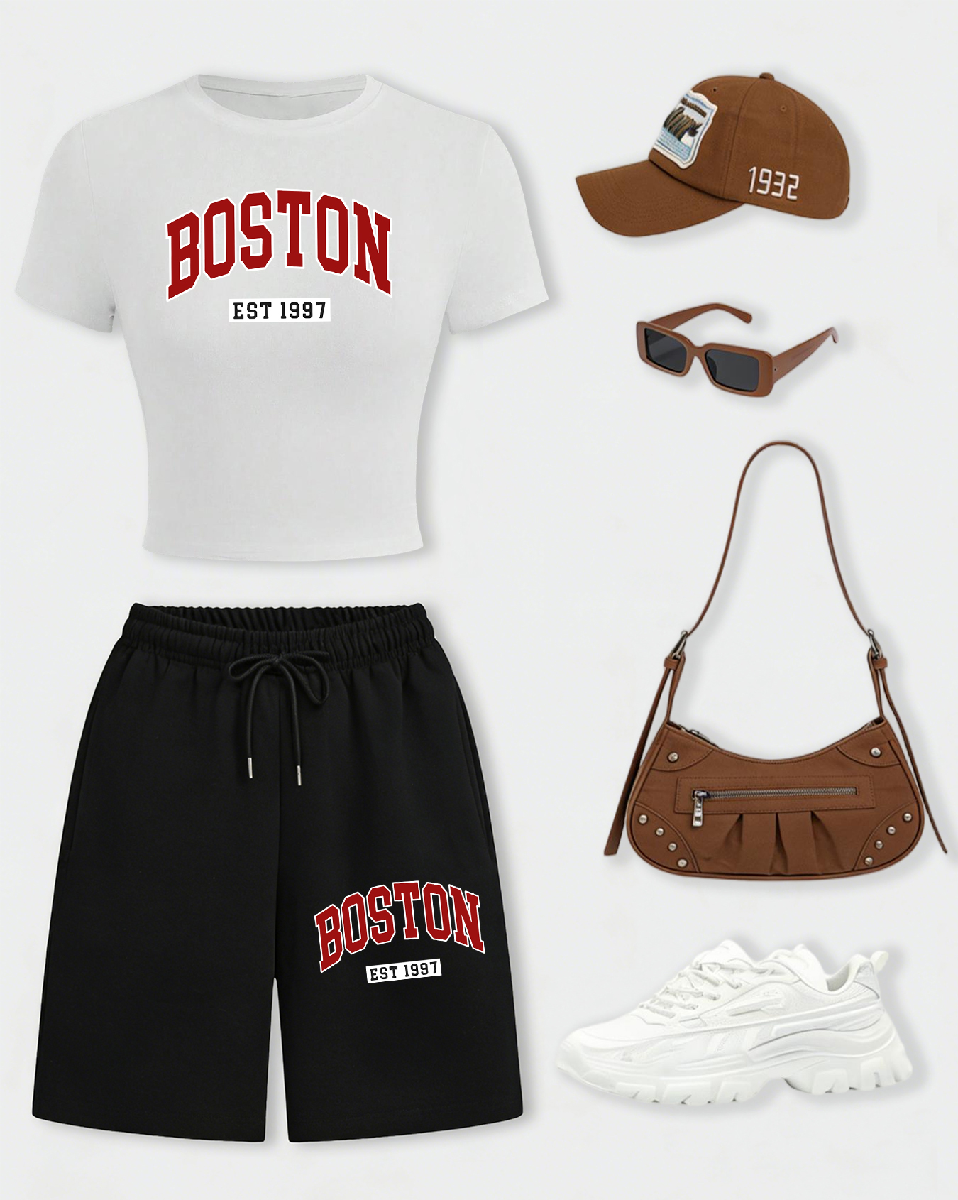 Boston Letter Est 1997 Women T - Crop Top Women reseña y precio