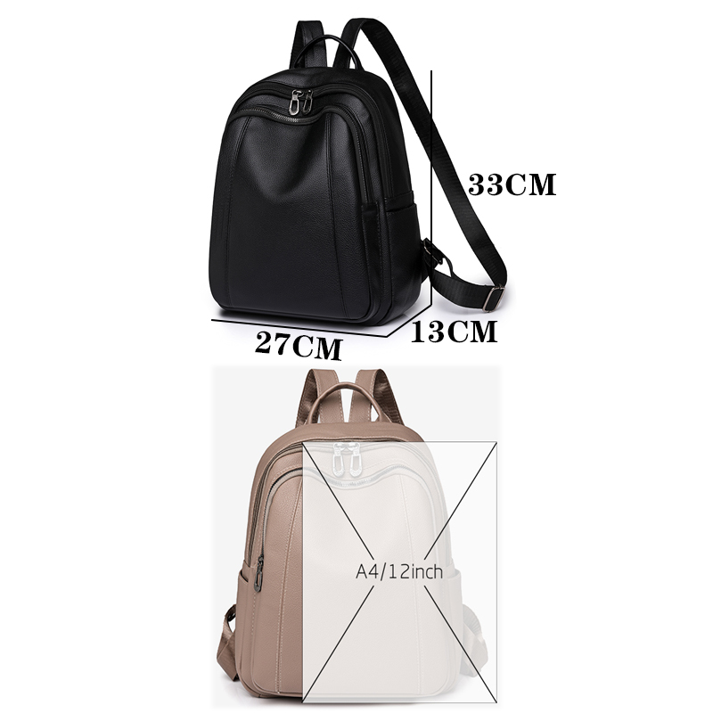 High Quality Leather Backpack  - Women Fashion Online reseña y precio