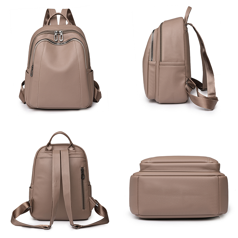 High Quality Leather Backpack  - Women Fashion Online reseña y precio
