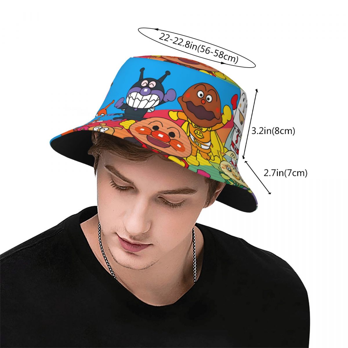Custom Anpanman Cartoon Manga  - Bucket Hat Women reseña y precio
