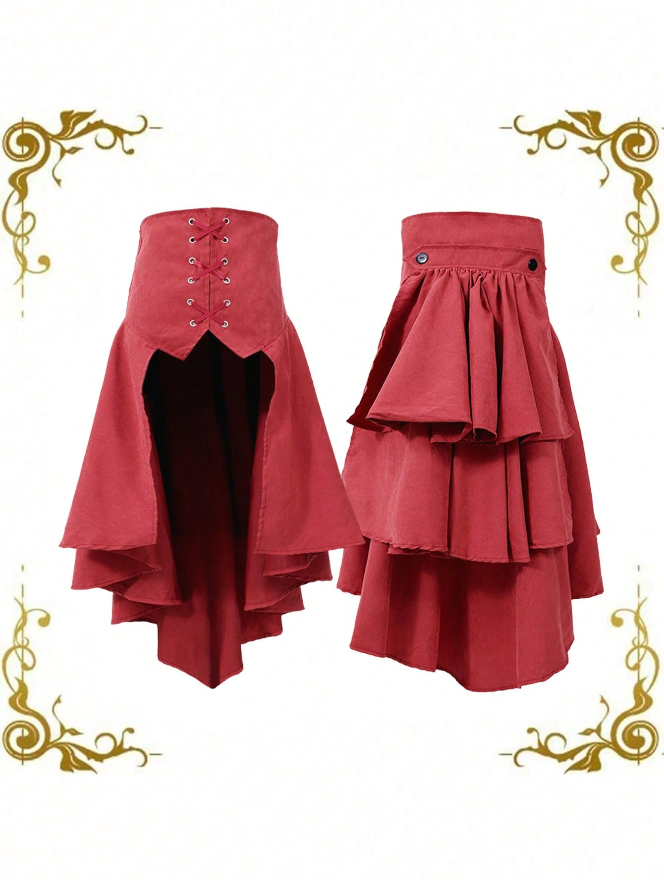 Women Gothic Steampunk Pirate  - Women'S Fashion Kilt reseña y precio