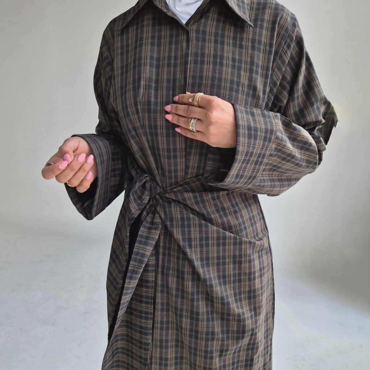 VTKW 2026 New Arrival Women Da - Belted Shirt Dress reseña y precio