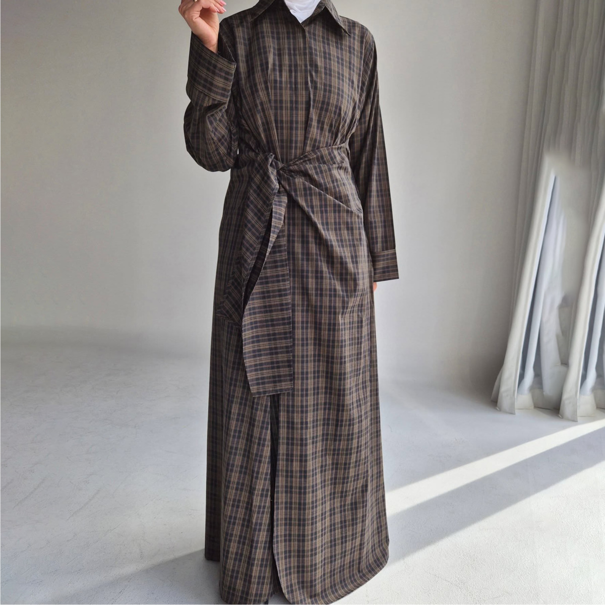 VTKW 2026 New Arrival Women Da - Belted Shirt Dress reseña y precio