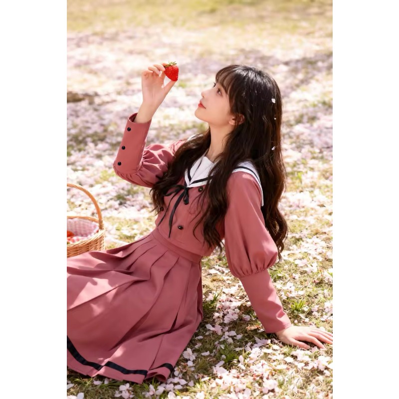 Anime The Fragrant Flower Bloo - Belted Shirt Dress reseña y precio
