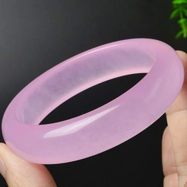 Genuine Natural Pink Jade Bang - Women'S Fashion Jewellery reseña y precio