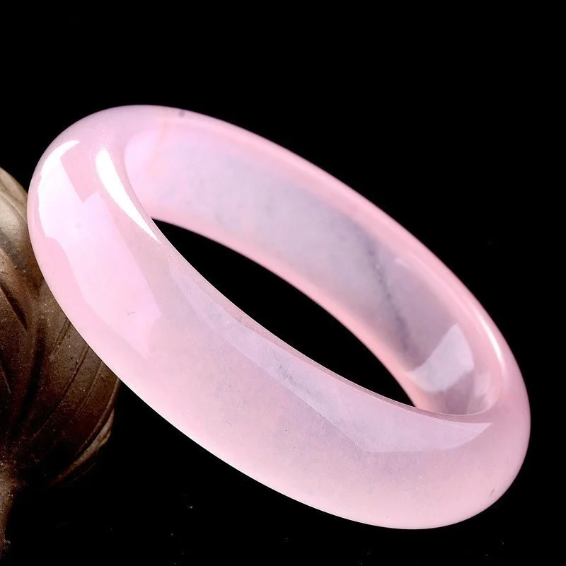 Genuine Natural Pink Jade Bang - Women'S Fashion Jewellery reseña y precio