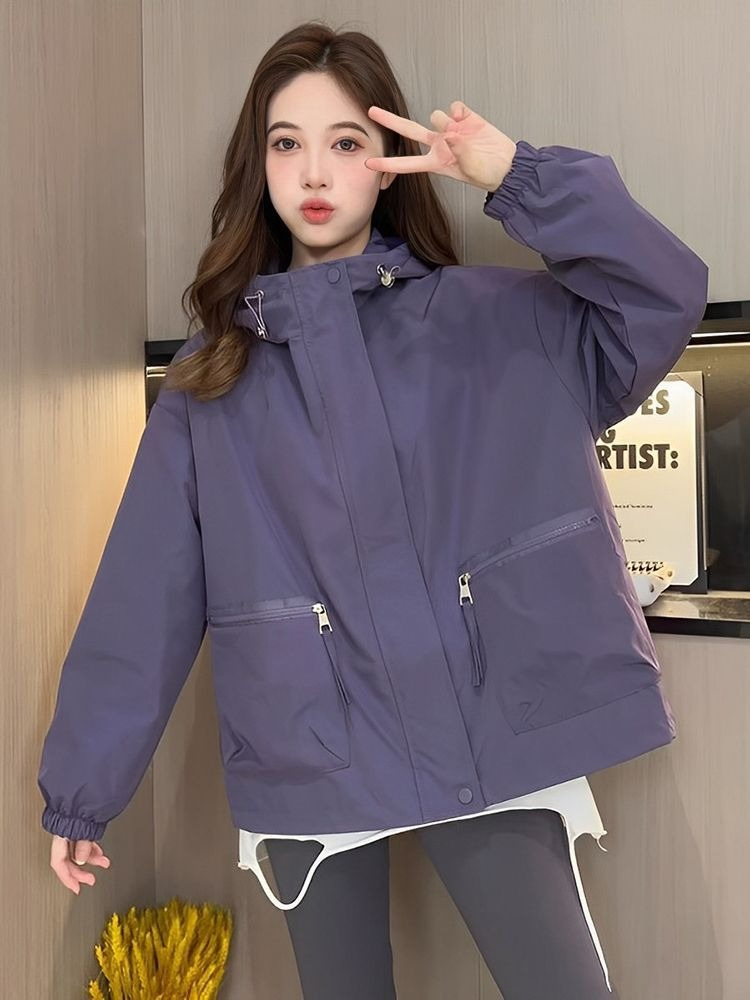 Women's Fashionable Hooded Win - Women'S Fashion Utility Jacket reseña y precio
