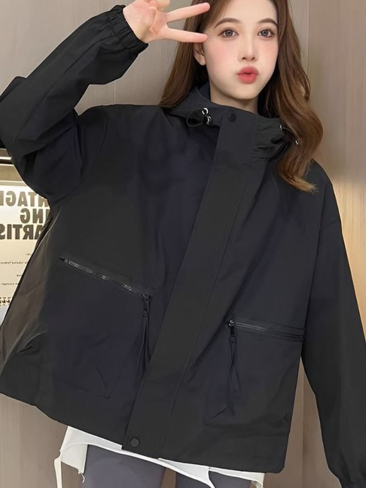 Women's Fashionable Hooded Win - Women'S Fashion Utility Jacket reseña y precio