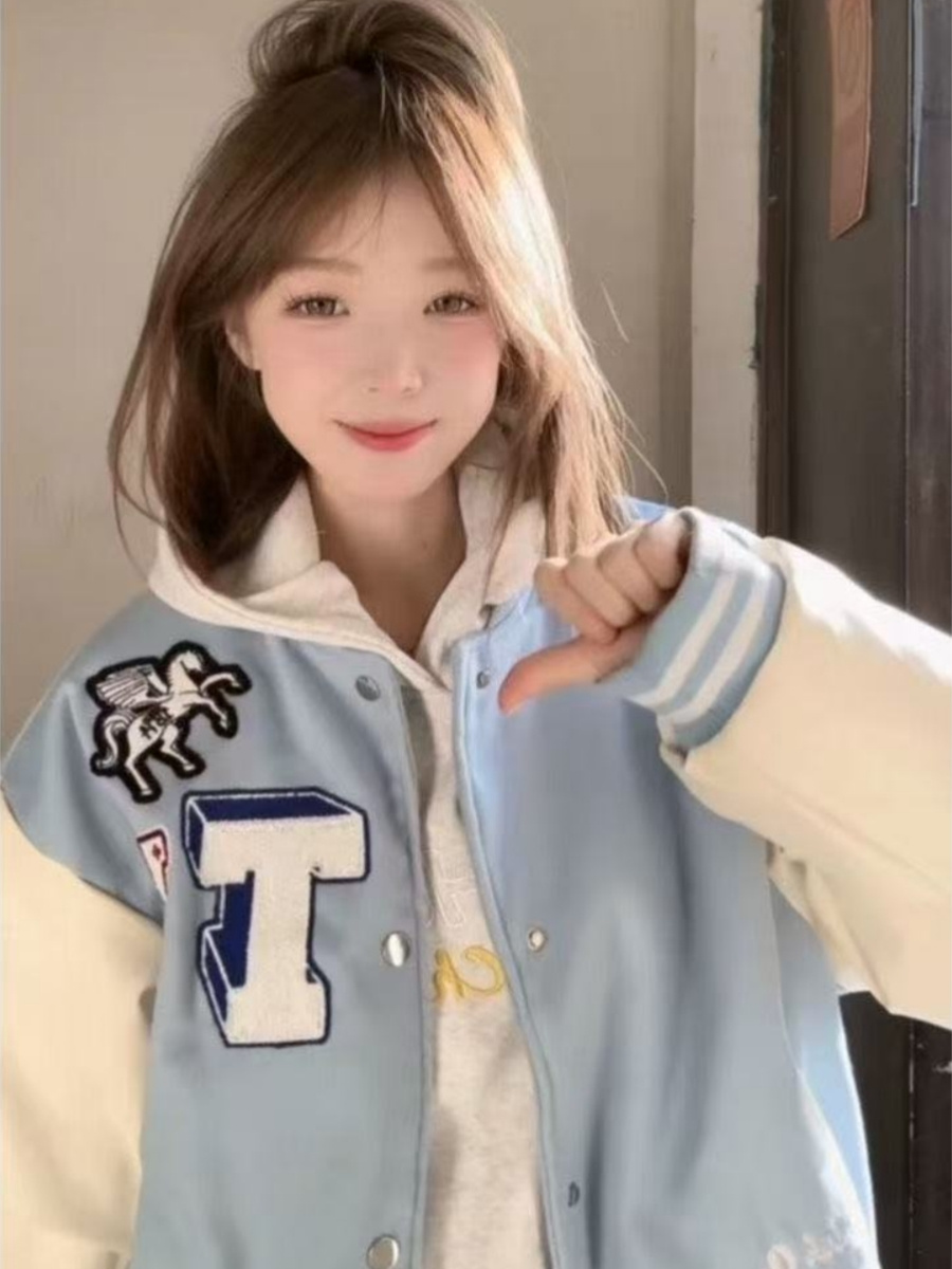 Baseball Jackets Kpop Womens A - Women'S Fashion Utility Jacket reseña y precio