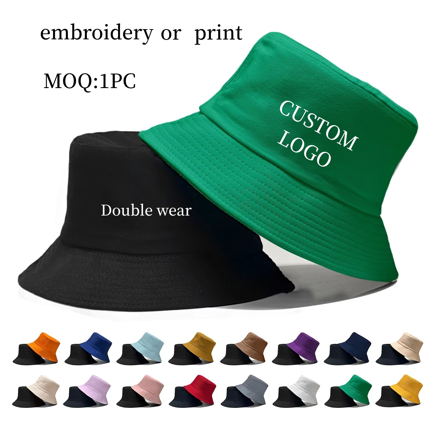 Custom Logo Double Side Fisher - Bucket Hat Women reseña y precio