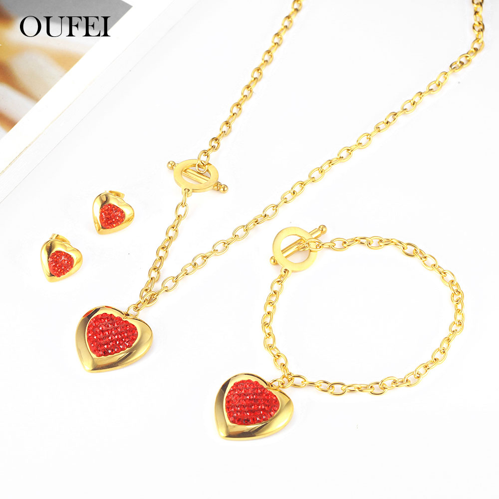 OUFEI Stainless Steel Heart Ne - Women'S Fashion Vogue reseña y precio