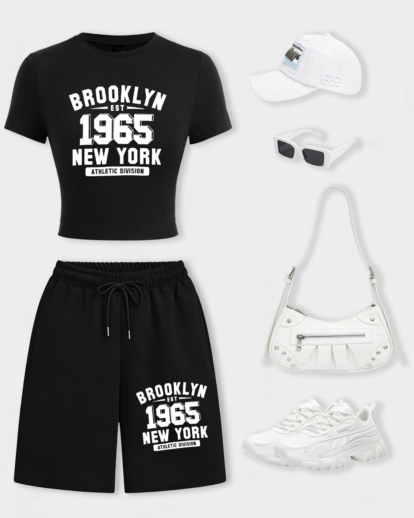 New York City Brooklyn 1965 Pr - Crop Top Women reseña y precio