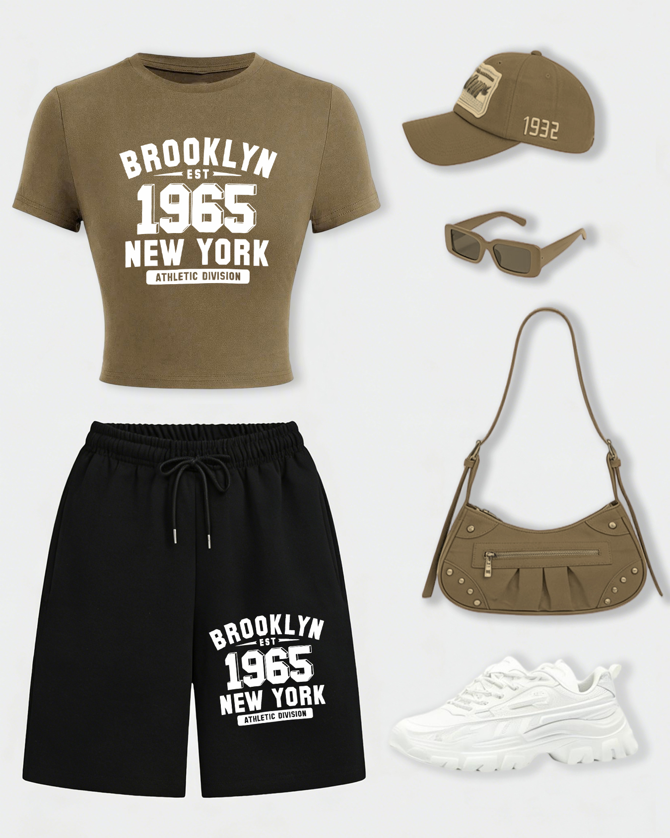 New York City Brooklyn 1965 Pr - Crop Top Women reseña y precio