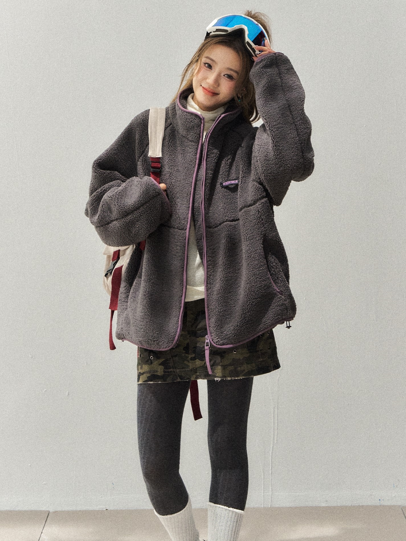 Lamb Wool et Oversized Woman C - Women'S Fashion Utility Jacket reseña y precio