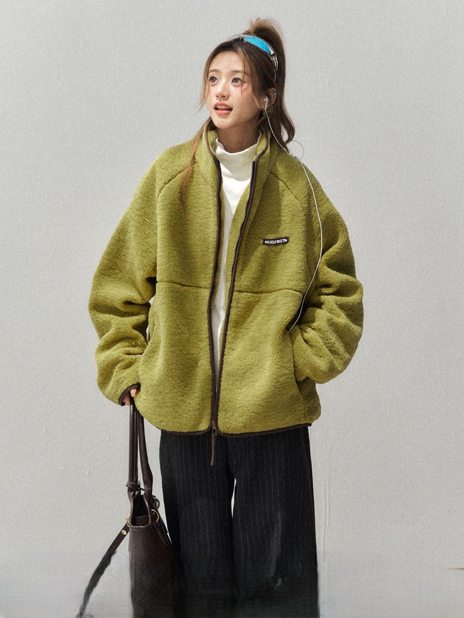 Lamb Wool et Oversized Woman C - Women'S Fashion Utility Jacket reseña y precio
