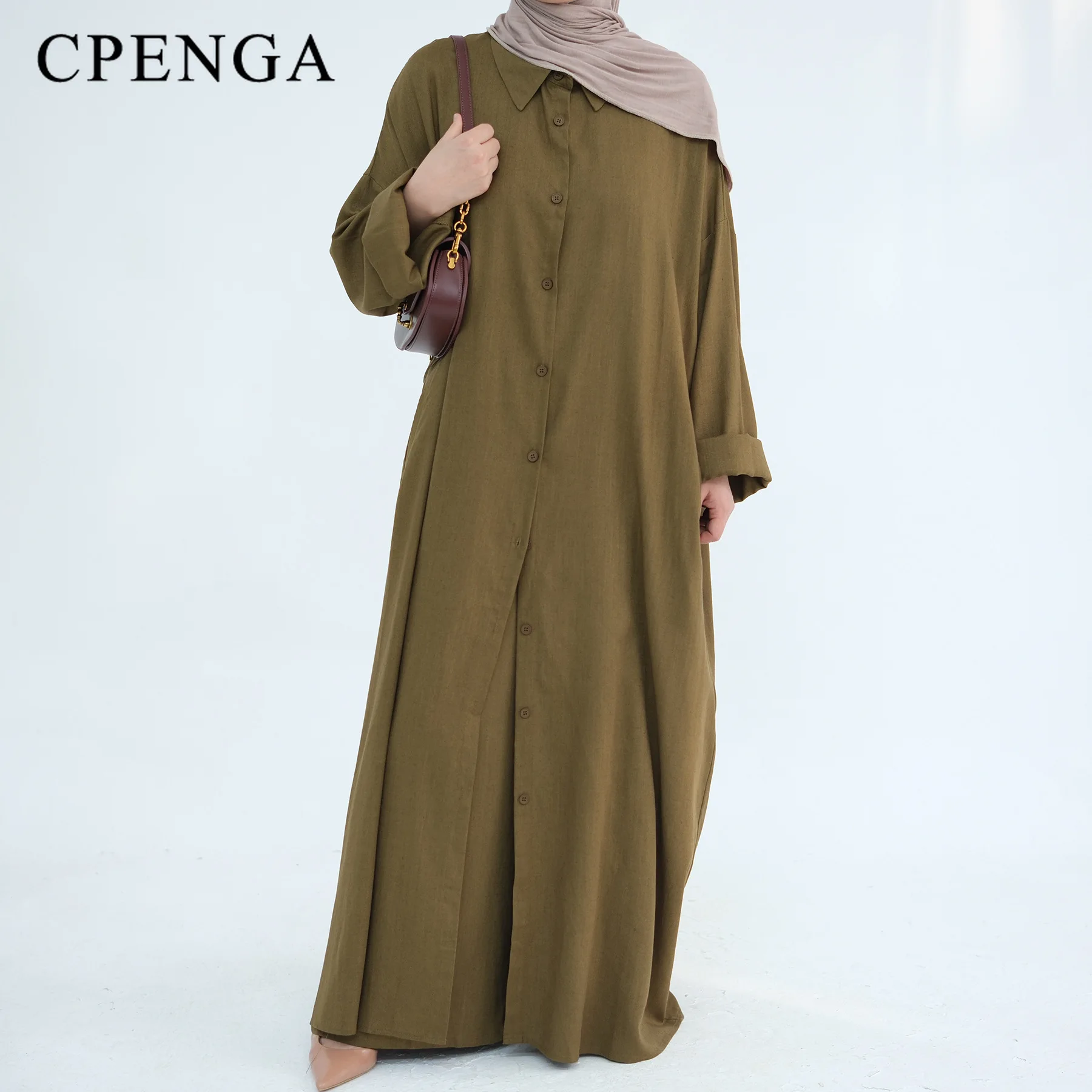 Ramadan Two Piece Linen Muslim - Turkey Women Fashion reseña y precio