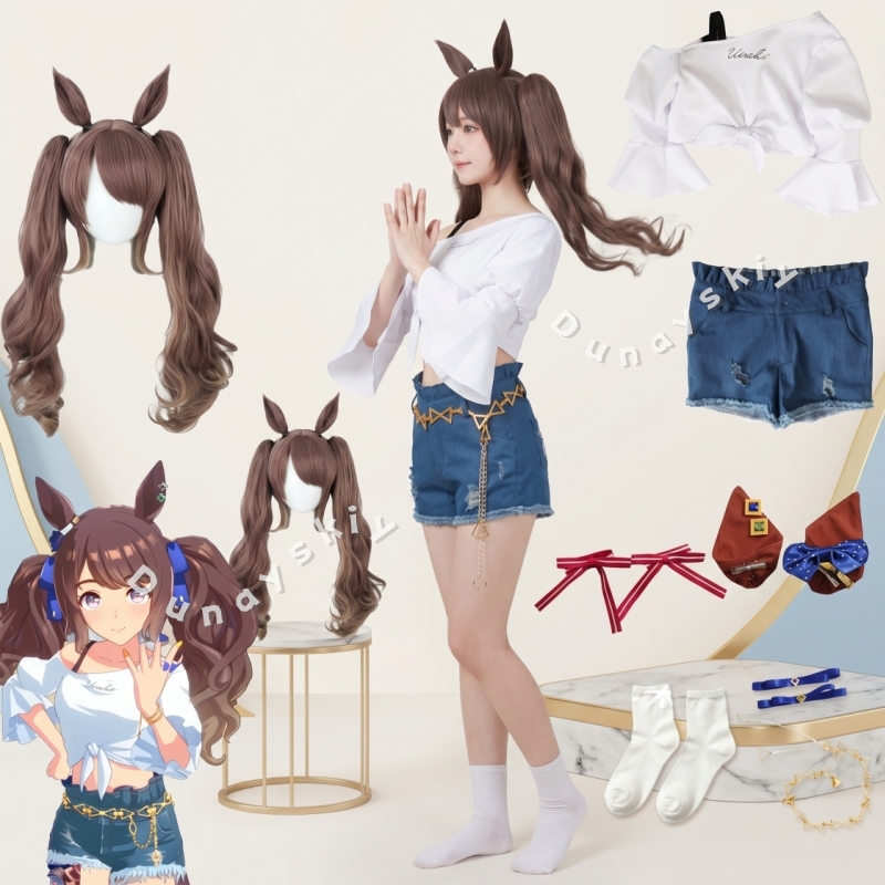 Uma Musume Tosen Jordan Pretty - Denim Shorts Women reseña y precio