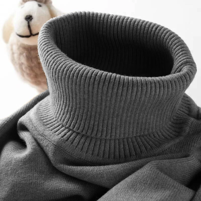 Mens Turtleneck Sweater Slim F - Ribbed Knit Sweater reseña y precio