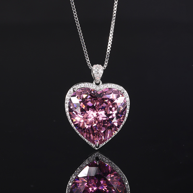 Shiny Cut Heart Pendant Neckla - Women'S Fashion Jewellery reseña y precio