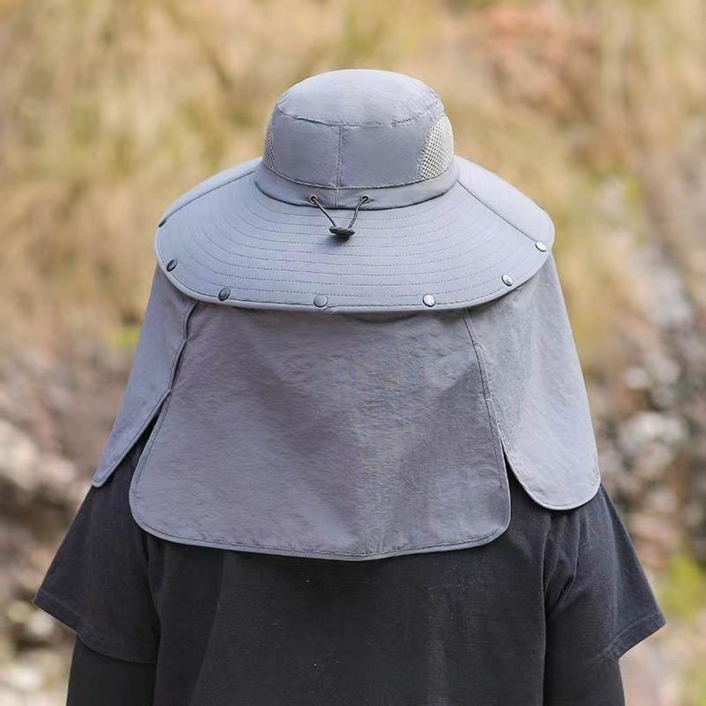 Removable Cloth Men Sun Hat Bi - Bucket Hat Women reseña y precio