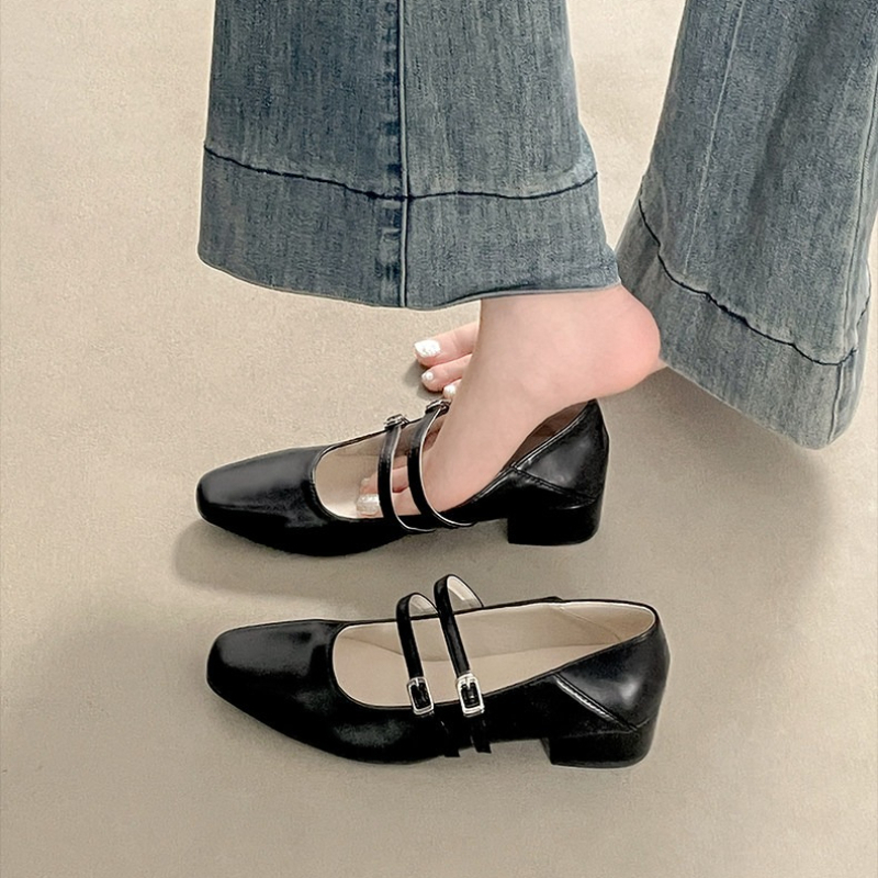 Square Toe Low Heel Women Silv - Women'S Fashion Belts reseña y precio