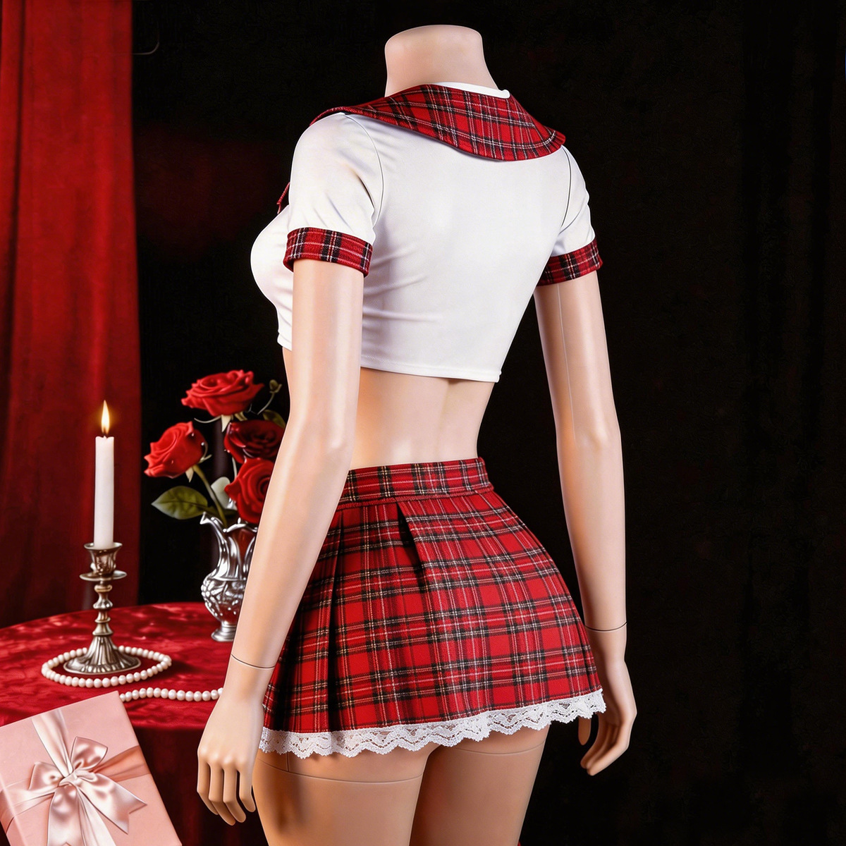 Red Sexy Lingerie Woman Porno  - Women'S Fashion Line reseña y precio
